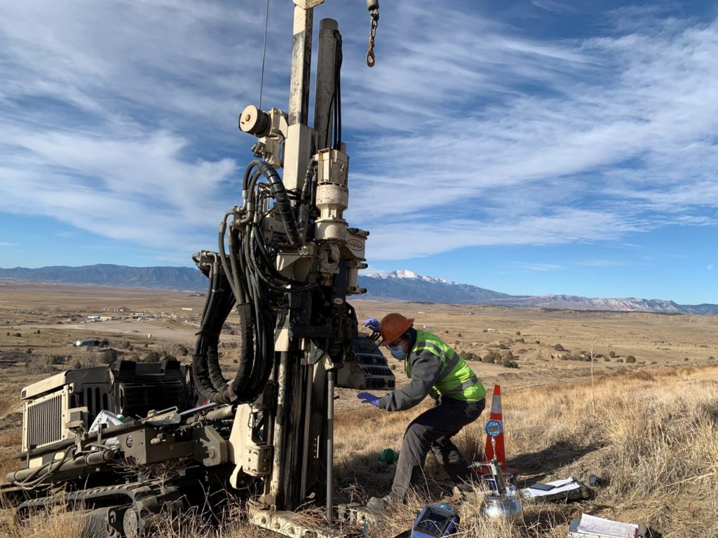 Landfill Tier 2 Geoprobe Drilling near Pikes Peak